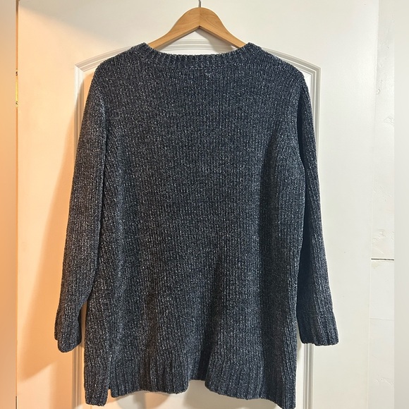 Orvis chenille v neck sweater size xl - Picture 2 of 5